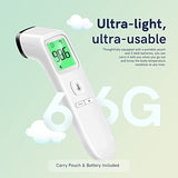 Viproud Digital Thermometer for Adults and Kids, Forehead No-Touch Thermometer with Fever Alarm, Accurate and Easy-to-use Thermometer for Home use