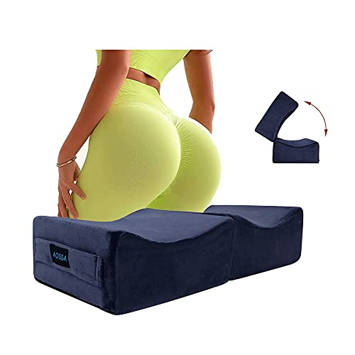 BBL Pillow Brazilian Butt Lift Pillow After Surgery Seat Cushion Butt Pillow for Sitting Driving Post Recovery Booty Pillows Chair Buttlift Buttocks Foam (Blue)