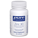 Pure Encapsulations Zinc 30 mg - Supplement for Immune System Support, Growth and Development, and Wound Healing* - with Zinc Picolinate 30 mg - 180 Capsules