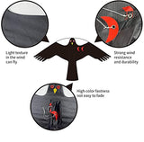 Flerigh Bird Hawk Flying Kite with Pole Crops Farm Protector Bird Scarer Flying Style C Kite Without Pole