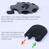 for Oticon Hearing Aid MiniFit Wax Guard Filters ProWax Replacement Cerumen Stop Suitable for Oticon RITE RIC Models (6)