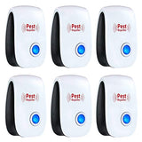 Merratric Ultrasonic Pest Repeller 6 Pack Electronic Ultrasonic Pest Repellent Indoor Plug in Pest Control Ultrasonic Repellent for Mice Cockroach Spider Ant Mosquito Bug Insect