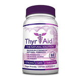 ThyrAid - Thyroid Support Supplement - Boost Metabolism and Energy - Iodine, Kelp - Vegan - 1 Bottle (1 Month Supply)