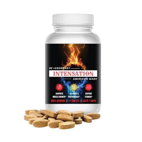 INTENSATION - Male Supplement - All Natural Stamina Support - Last Longer - Increase Size, Strength & Stamina - Improve Energy Level - Optimize Vitality - 12 Tablets