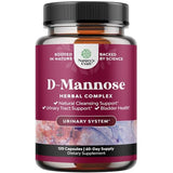 D Mannose with Cranberry Extract Capsules - D Mannose Capsules for Kidney Cleanse and Urinary Tract Health for Women - D-Mannose 1000mg Capsules Per Serving with Hibiscus & Dandelion (2 Months)