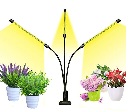 bseah Grow Light Plant Lights for Indoor Plants, Full Spectrum Plant Grow Lights with 3/9/12H Timer, Auto ON & Off, 10 Dimmable Lightness Clip-On Desk Led Grow Light for Seed Starting