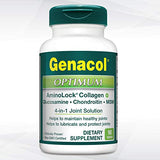 Genacol Glucosamine, Chondroitin & MSM Joint Supplement with Collagen Peptides Glucosamina Condroitina y Colageno Optimum 90 Tablets