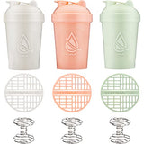 Hydracup [5 Pack] - 20 oz OG Shaker Bottle for Protein Powder Shakes & Mixes, Dual Blender, Wire Whisk & Mixing Grid, BPA Free Shaker Cup Blender Set