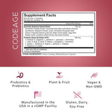 Codeage Women’s Probiotics Supplement - 50 Billion CFUs - SBO Probiotics & Prebiotics - Cranberries - Feminine Health - Fermented Botanical Blend, Whole Food Supplement - Vegan, Non-GMO - 2 Pack