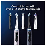 Oral-B iO Ultimate Clean Electric Toothbrush Head, Twisted & Angled Bristles for Deeper Plaque Removal, Pack of 4, Suitable for Mailbox, Black