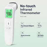 Viproud Digital Thermometer for Adults and Kids, Forehead No-Touch Thermometer with Fever Alarm, Accurate and Easy-to-use Thermometer for Home use