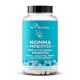 Momma Prenatal Probiotics Mom & Baby – Gut and Digestive Postpartum, Nursing, Morning Sickness Pregnancy Relief – 18 Clinically Proven Strains, 14 Billion CFU, Prebiotic – 30 Mini Vegan Capsules
