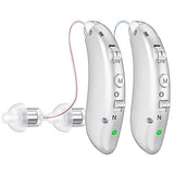 Digital hearing aids for the elderly with noise reduction, rechargeable hearing aids for adults with hearing loss with volume control.