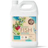 Organic Fish Fertilizer, Indoor Plant Fertilizer & Concentrated Outdoor Organic Fertilizer for New Growth, Fish Emulsion Liquid Plant Food for Trees, Flowers, Fruits, Vegetables & Herb Plants, 1 Gal.