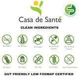 Casa de Sante Low FODMAP Certified Probiotic & Prebiotic Synbiotic Supplement, IBS IBD & SIBO Dairy Free Vegan, Soy/Gluten/Inulin Free Non GMO No Gas No Bloating (60 Caps)