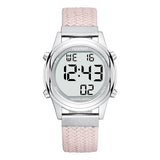 Hearkent Digital Talking Watch for Ladies with American Accent Voice LCD Big Numbers Watch for Visually impaired, Elderly or Blind People (Pink)