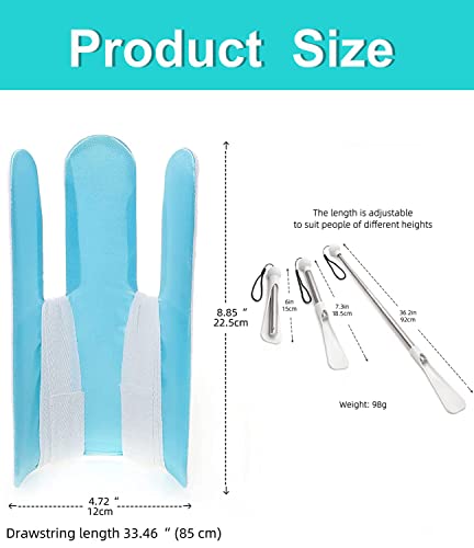 Fanwer Sock Aid Kit -Sock Aide Device for Seniors with Adjustable Shoe Horn, Flexible Sock Helper Easy On Easy Off, Sock Assist Device for Elderly, Pregnant, Hip Surgery Recovery Aids for Daily Living