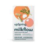 UpSpring Milkflow Breastfeeding Supplement Capsules with Moringa & Blessed Thistle | Fenugreek-Free | Lactation Supplement to Promote Healthy Breast Milk Supply | 60 Capsules