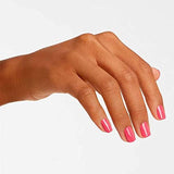 OPI Nail Lacquer, Opaque & Vibrant Crème Pink Nail Polish, Up to 7 Days of Wear, Chip Resistant & Fast Drying, Strawberry Margarita, 0.5 fl oz