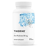 Thorne Zinc Picolinate 30 mg - Well-Absorbed Zinc Supplement for Growth and Immune Function - 60 Capsules