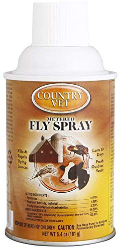 Country Vet Pack of 3 Metered Fly Spray 6.4 Ounce Cans