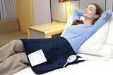 Ruqiji 17''x33'' XXXL King Size Heating Pad with Fast-Heating Technology&6 Temperature Settings, Flannel Electric Heating Pad/Pain Relief for Back/Neck/Shoulders/Abdomen/Legs