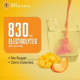 KEY NUTRIENTS Electrolytes Powder No Sugar - Tropical Peach-Mango Electrolyte Drink Mix - Hydration Powder - No Calories, Gluten Free - Powder and Packets (20, 40 or 90 Servings)