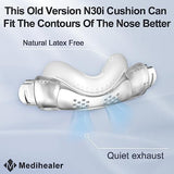 Medihealer 2 Packs Replacement Cushion for Airfit N30i(S), 2 Packs Old Version Curved Nasal Cradle Cushion Compatible with N30i, Soft & Comfortable Great-Value Supplies