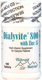 Dialyvite 800 with Zinc 15 mg. - 100 Tabs (Renal Supplement)