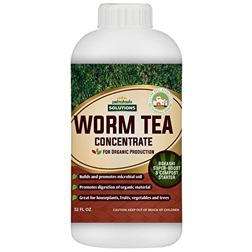 PetraTools Worm Tea for Gardening Soil - Worm Tea Fertilizer Liquid