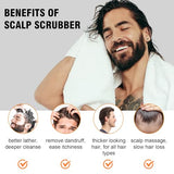 YEALIR Scalp Massager Shampoo Brush, Hair Scalp Scrubber Exfoliator w/Silicone Bristles for Stress Relax & Hair Growth, Deeply Cleanse, Non-Slip Grip, Shower Hair Brush for Men