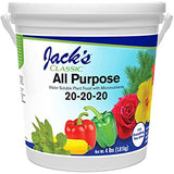 Jack's Classic All Purpose Fertilizer, 20-20-20 with Micronutrients and Plant Food, 4lbs