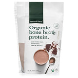Natural Force - Chocolate Organic Bone Broth Protein Powder, Grass-Fed & Keto Certified, Types I, II & III Collagen, Rich and Creamy, Perfect for Smoothies & Shakes, 13.8 oz