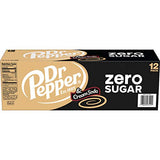 DR PEPPER and Cream Soda Zero Sugar, 12 fl oz cans, 12 pack