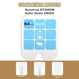 64 Pack Sticky Card Compatible Safer Home Fly Trap Refills SH502, Dynatrap DT3005W Dot Plug-in Fly Trap Refills, Sticky Board White