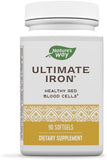 Nature’s Way Ultimate Iron Healthy Red Blood Cells* 50 mg per Serving Gluten-Free 90 Softgels