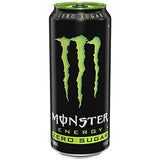 Monster Energy Zero Sugar, Low Calorie Energy Drink, 16 FL OZ (Pack of 24)