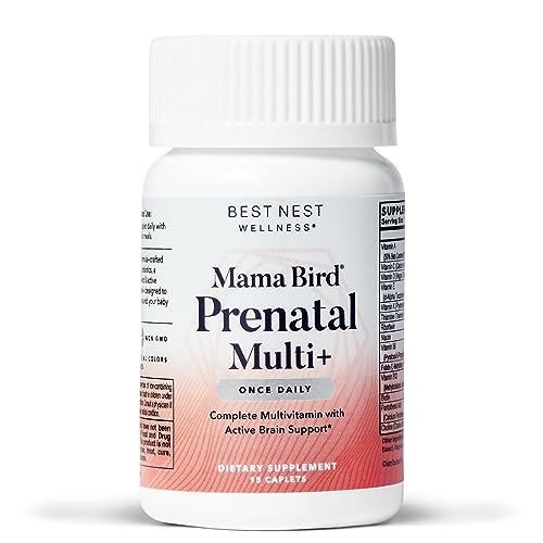 Best Nest Wellness Mama Bird Prenatal Vitamin, Methylated Prenatal Vitamins, Organic Blend, Vegan, Methylfolate (Folic Acid for Pregnant Women), B12, Once Daily, 15 Ct (Sample Size)