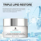 LuminaSkin Triple Lipid Restore Cream Anti-Aging Face Moisturizer Peptide Cream Facial Skin Care with Ceramides and Fatty Acid - 48 ml /1.6 fl oz