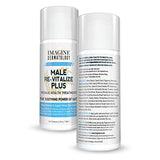 Imagine Dermatology Male Re-Vitalize PLUS - Oats Penile Health Cream for Men - Relieve, Restore and Support Skin - Moisturizing Penile Cream - TSA Compliant Size (3.3 fl oz/100ml)