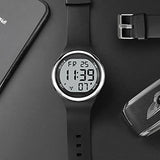 Hearkent Atomic Talking Watch Sets Itself for Visually impaired or Seniors LCD Big Number Easy-to-Read Talking Watch for Elderly (All Black)