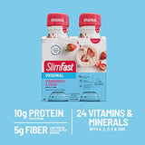 SlimFast Meal Replacement Shake, Original Strawberries & Cream, 10g of Ready to Drink Protein, 11 Fl. Oz Bottle, 4 Count (Pack of 3) (Packaging May Vary)