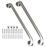 2 Pack 24 Inch Shower Grab Bar, iMomwee Satin Brushed Nickel Stainless Steel Bathroom Grab Bar Handle,Shower Balance Bar,Safety Hand Rail Support,Handicap Elderly Senior Assist Handle(1.25" Diameter)