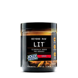 BEYOND RAW LIT | Clinically Dosed Pre-Workout Powder | Contains Caffeine, L-Citrulline, Beta-Alanine, and Nitric Oxide | Jolly Rancher Cherry | 30 Servings