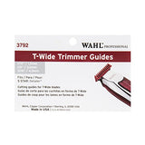 Wahl Professional Set of 3 T Wide Trimmer Guides #3792 – Fits the 5 Star Detailer #2215 T Wide Blade