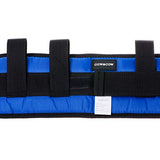 COW&COW Padded Gait Belt with 4 Handles and Quick Release Buckle 5.5 inchs(Blue, S/24inches-30inches)