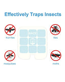 40 Pack Refill Glue Cards for Safer Home SH502 and Dynatrap DT3005W Dot Indoor Fly Trap Plug-in Insect Trap Replacement Mosquito Sticky Glue Boards