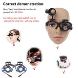 Magnifying Glasses with LED Light, LXIANGN Jeweler Loupe Watch Repair Magnifier with 8 Interchangeable Lens-2.5X 4X 6X 8X 10x 15x 20x 25x for Close Work