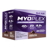 EAS Original MYOPLEX Maximum Muscle Builder - Meal Replacement Protein Mix - Double Rich Chocolate - 20 Individual Packets - Quality Protein Blend - 42g Per Serving