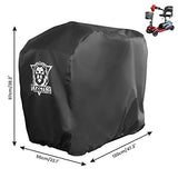 XYZCTEM 600D Waterproof Scooter Cover Black Power Assisted Mobility Scooter Cover (48 inch Length)